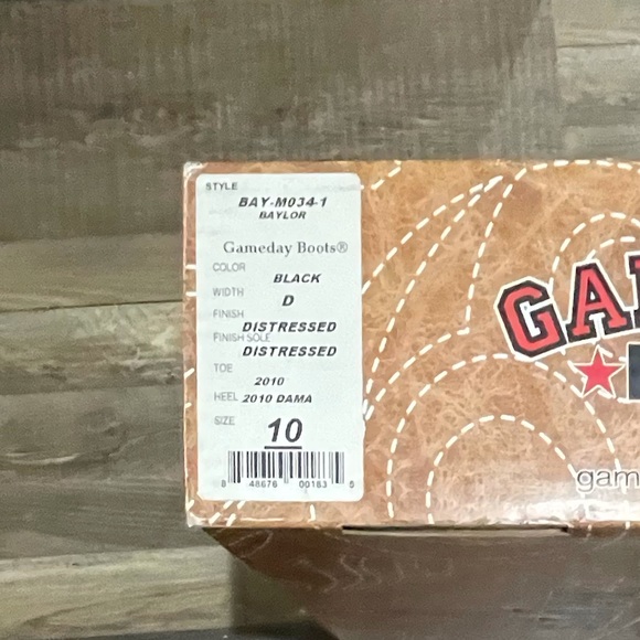 Baylor University Bears Gameday Boots Cowboy Boots NWT - Picture 12 of 15